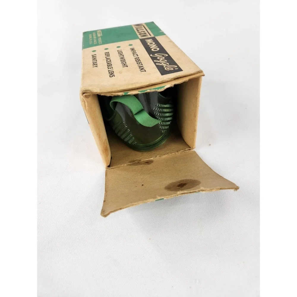 Vintage Green WILLSON Monogoggle Personal Safety‎ Eye Protection Laboratory Safe